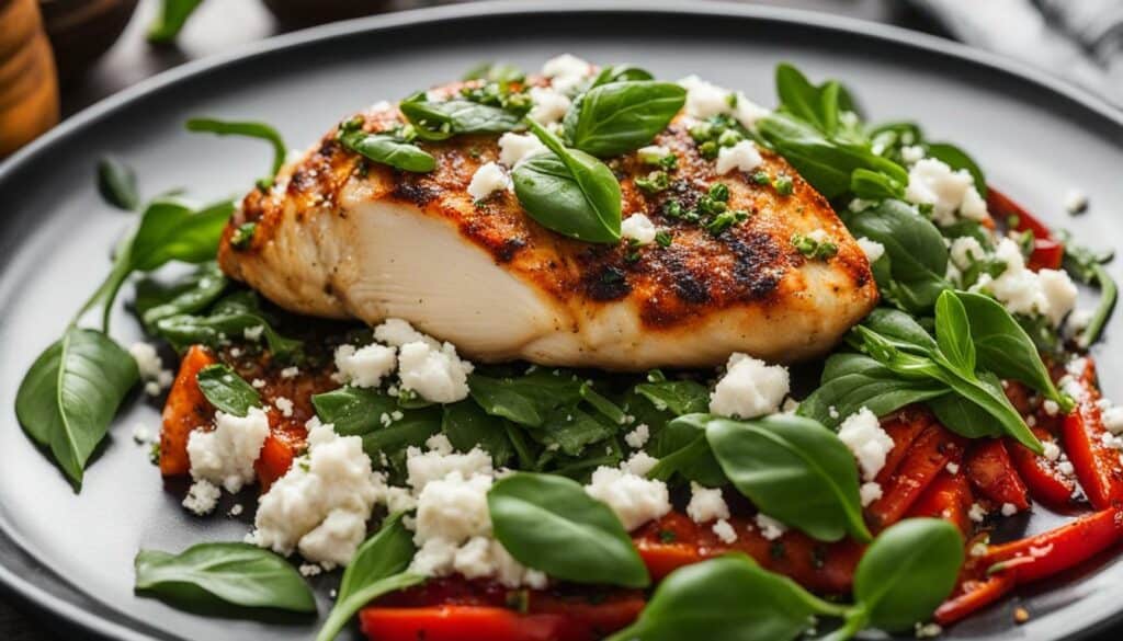 Chicken with Goat Cheese and Basil