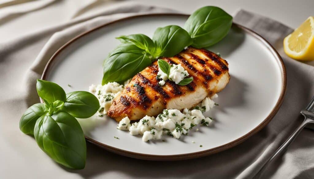 Chicken with Goat Cheese and Basil