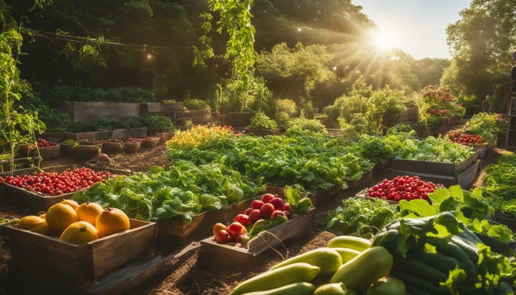 Food security through gardening
