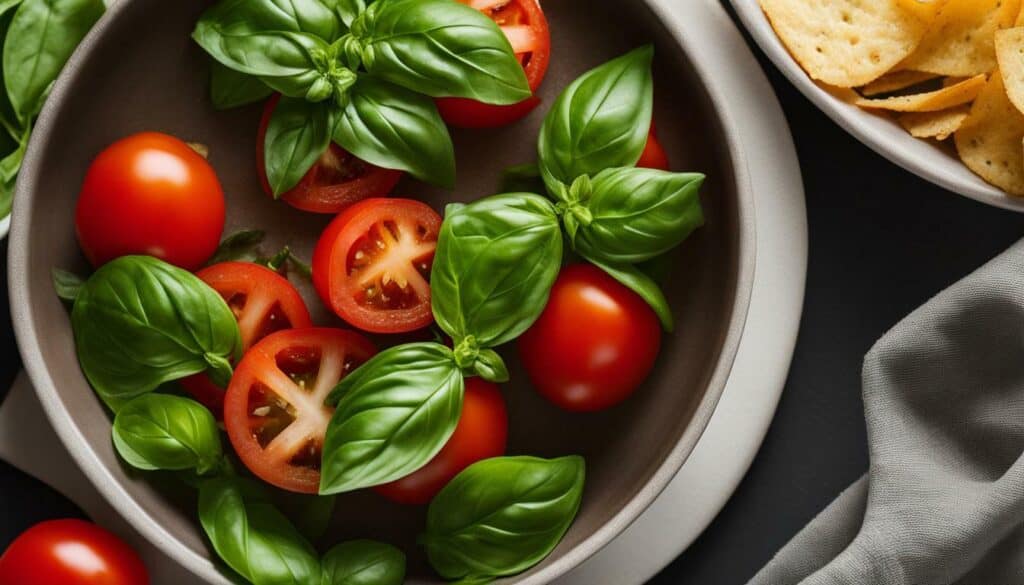 Garden Basil and Tomato Lays