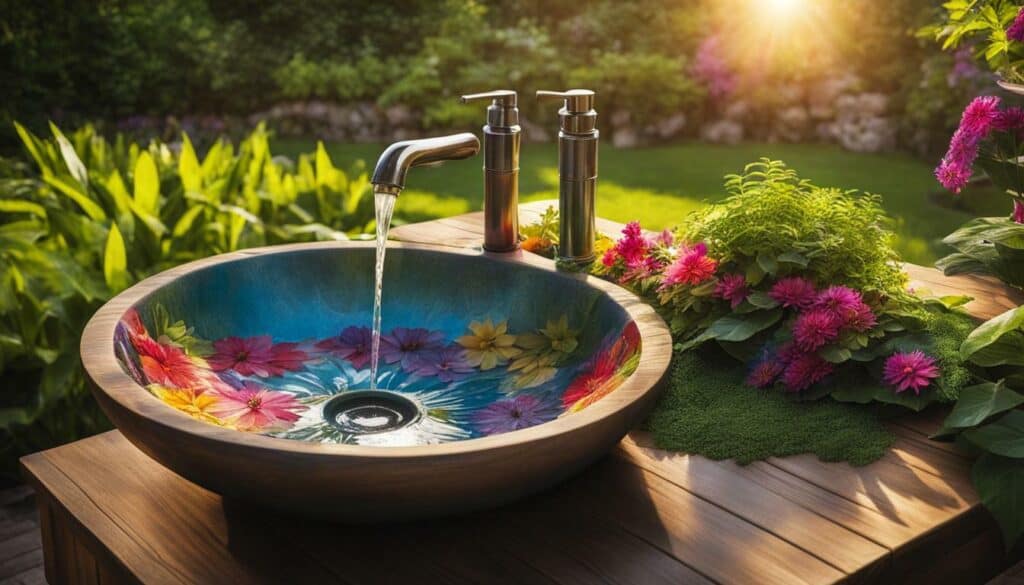 Hand-Painted Outdoor Sink