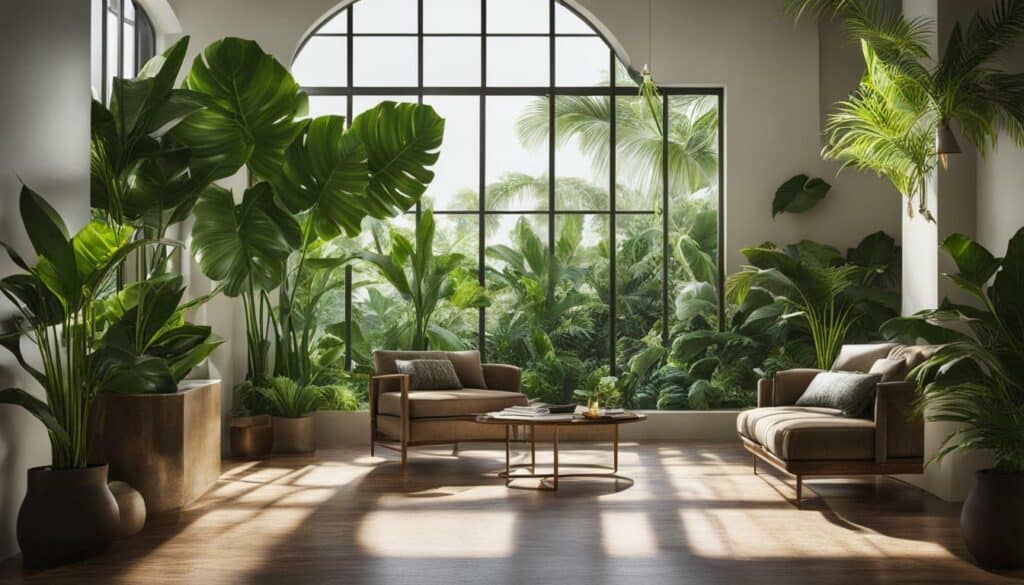 Indoor tropical foliage plants
