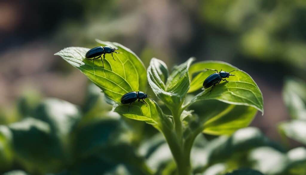 Japanese Beetles and Basil