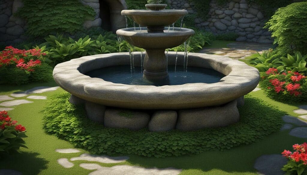 Stone Garden Fountain Basin
