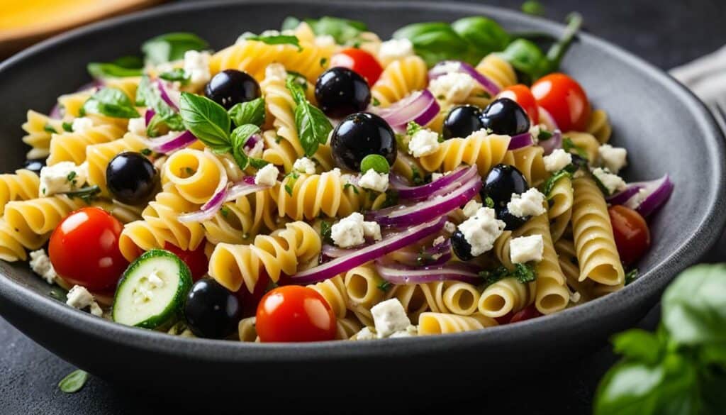 basic garden pasta salad