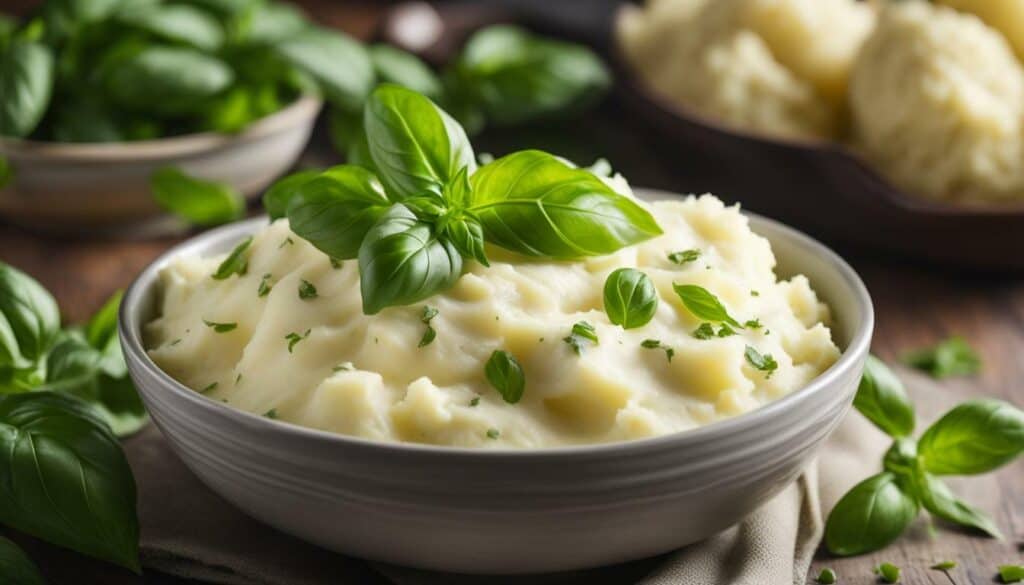 basil mashed potatoes