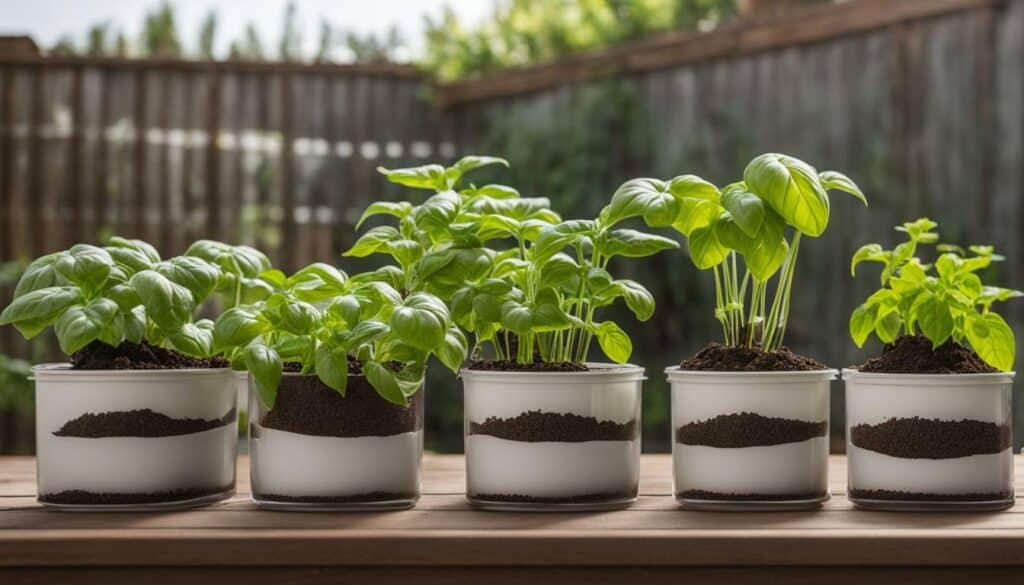 best containers for growing basil