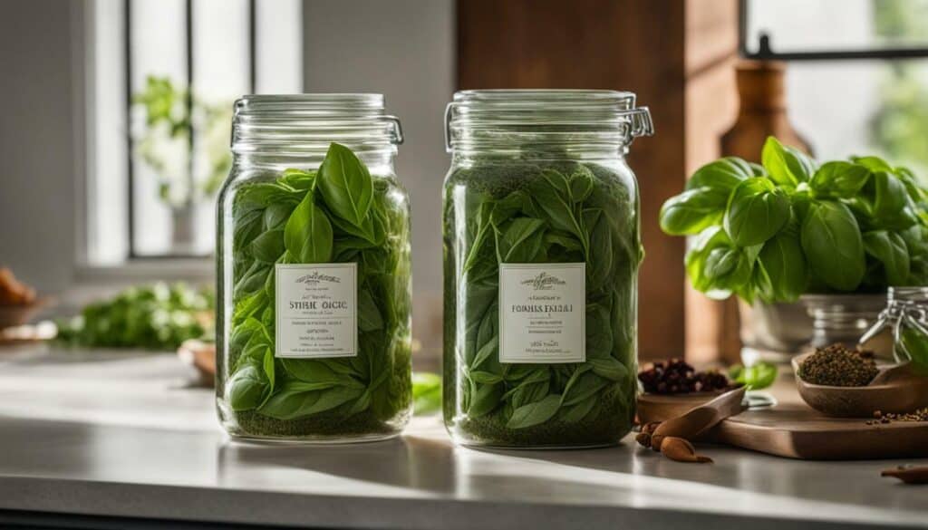 best way to store basil from garden