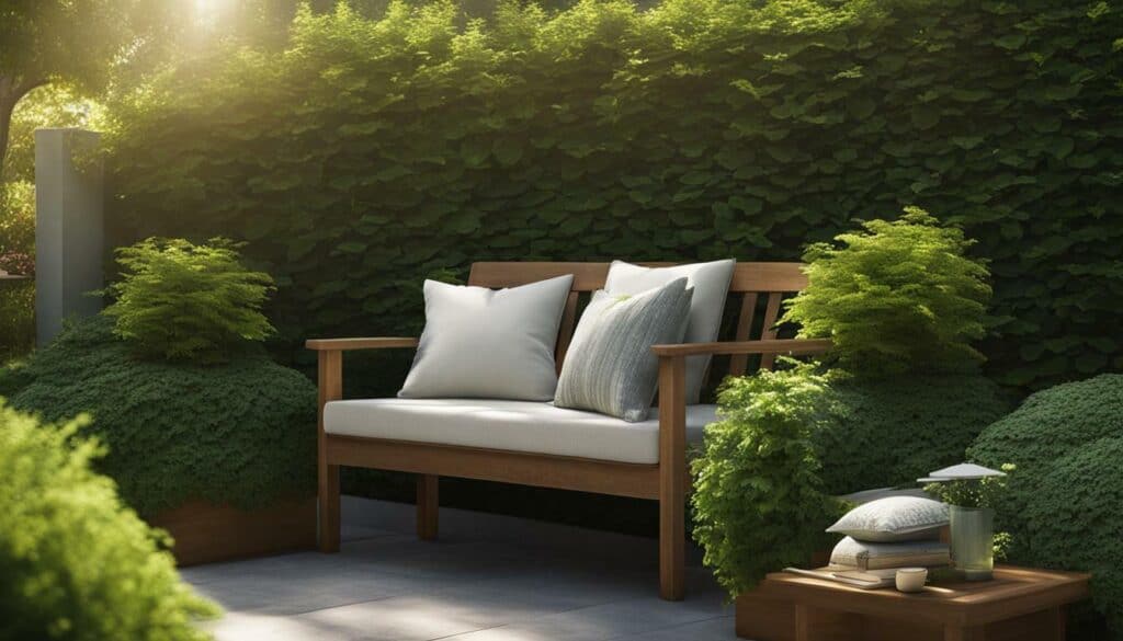 comfortable outdoor bench