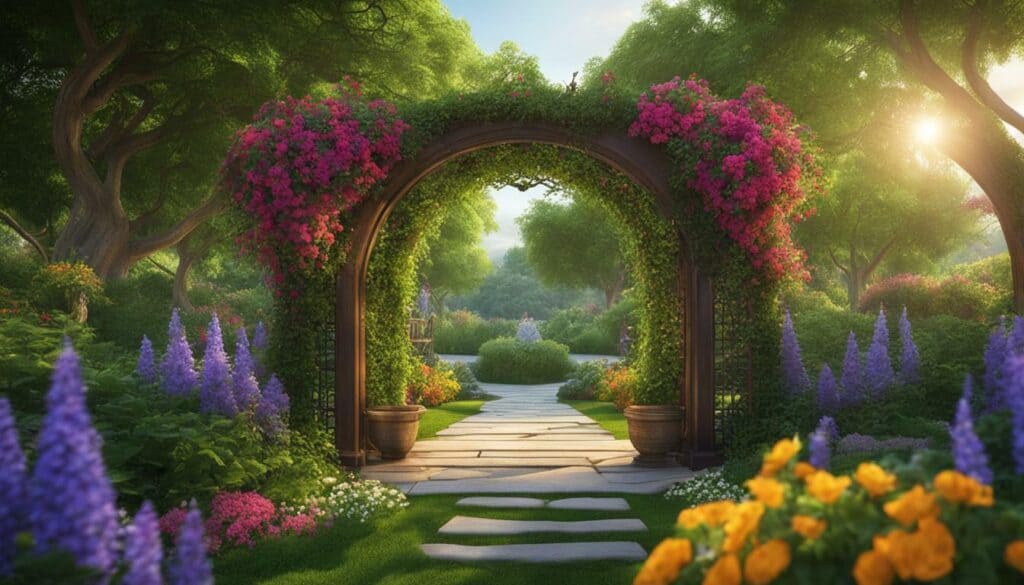 decorative garden arch