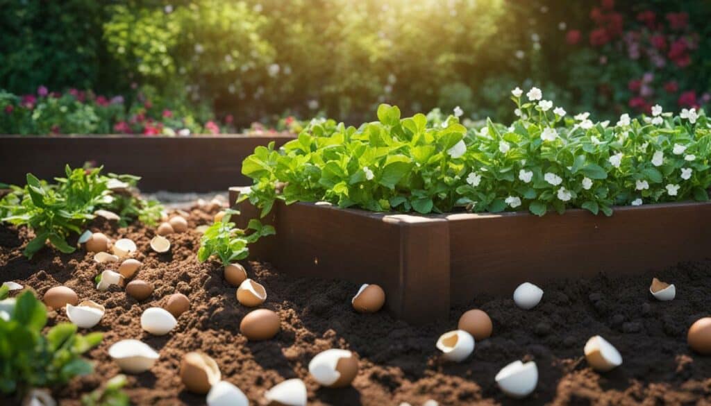 eggshells for calcium-rich soil
