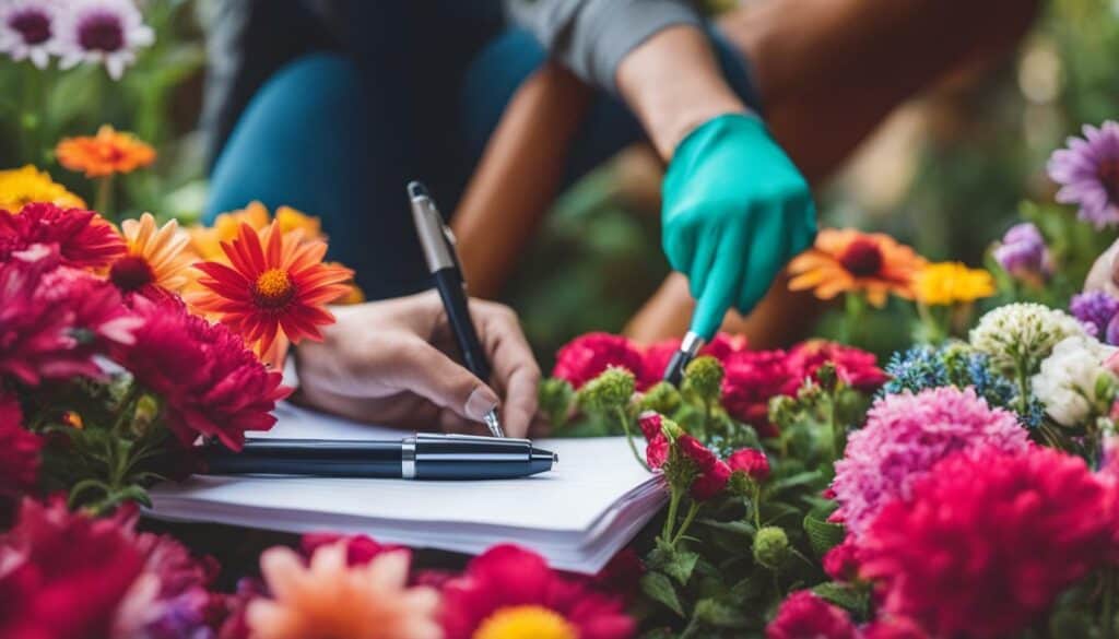 flower garden care checklist