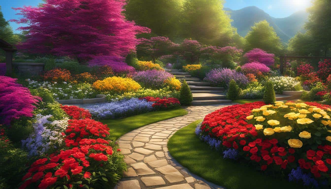 flower garden image