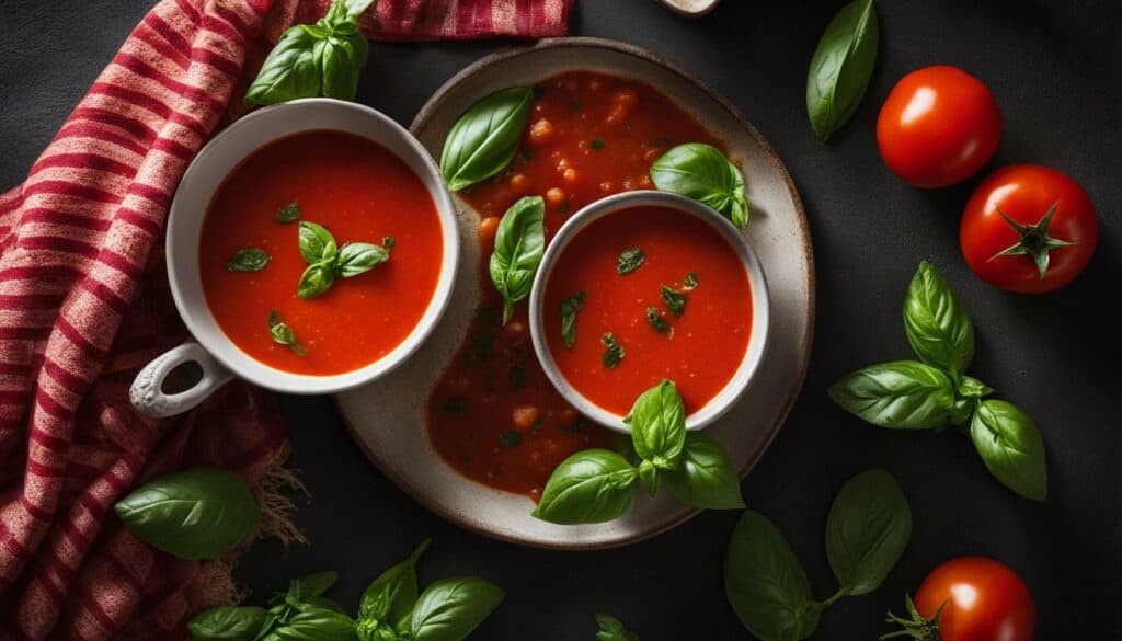 fresh tomato basil soup