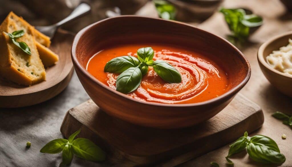 fresh tomato basil soup