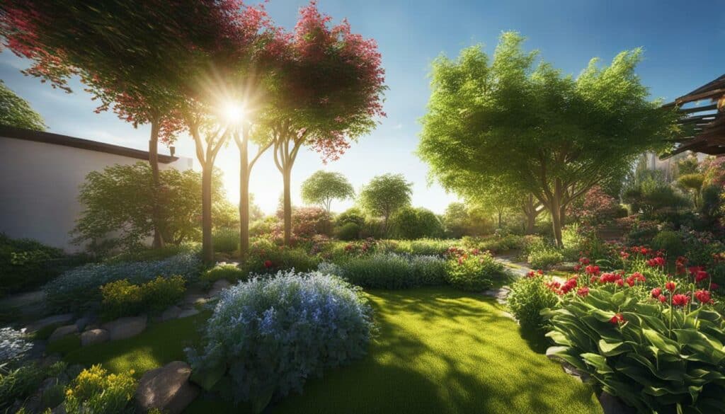 garden sunlight