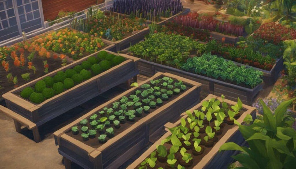 gardening in The Sims 4