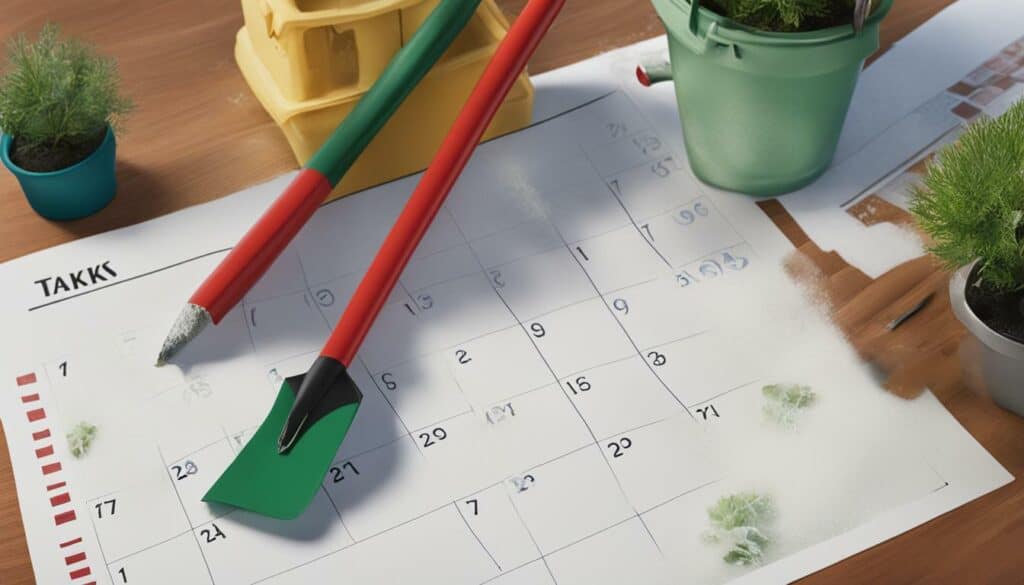 gardening maintenance calendar