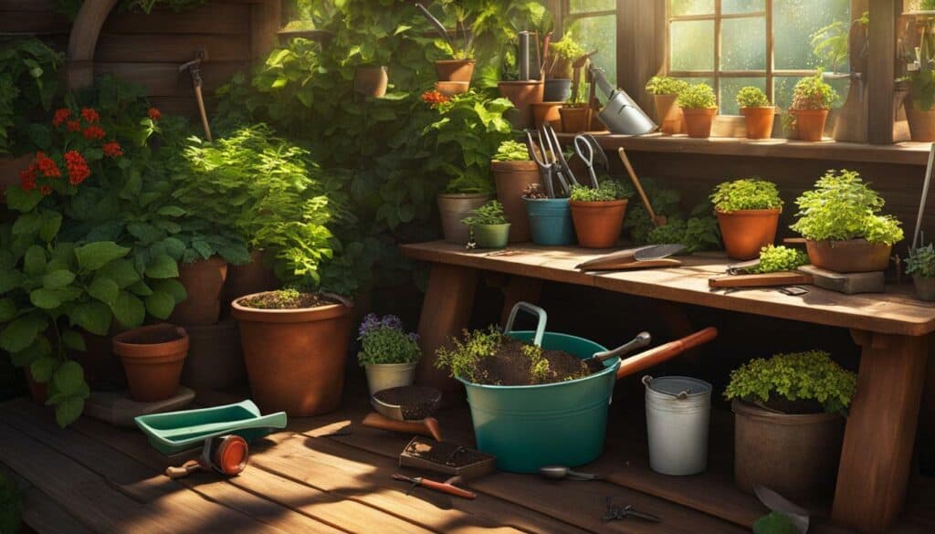 gardening tools and equipment