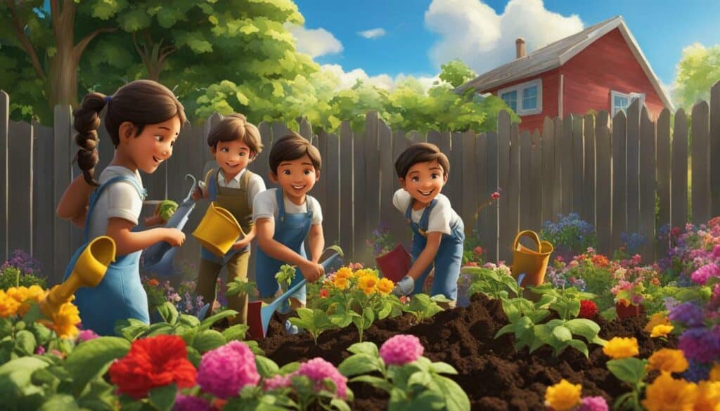 home gardening with children