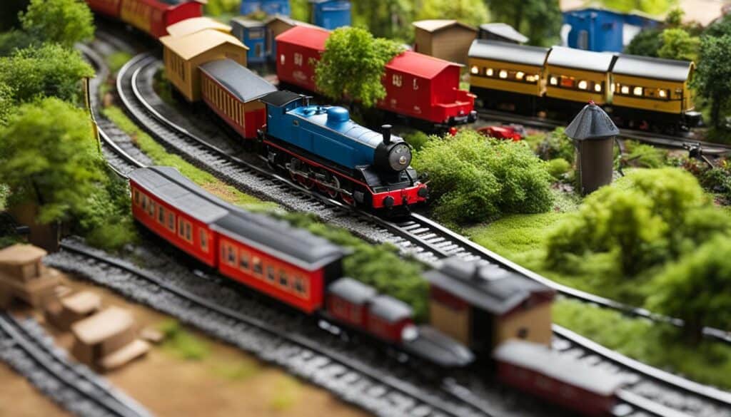 miniature garden railway layout
