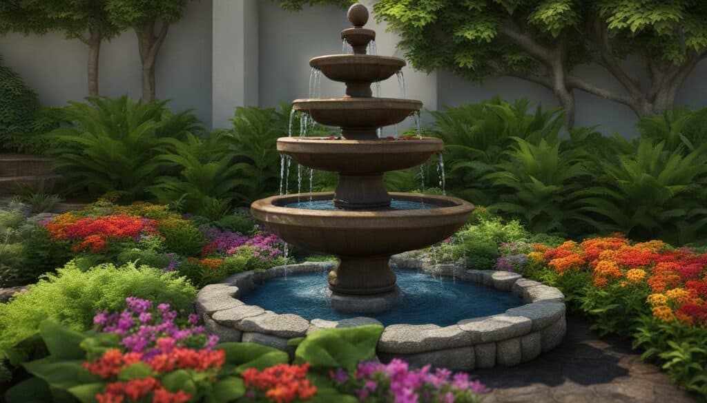outdoor fountains with basins