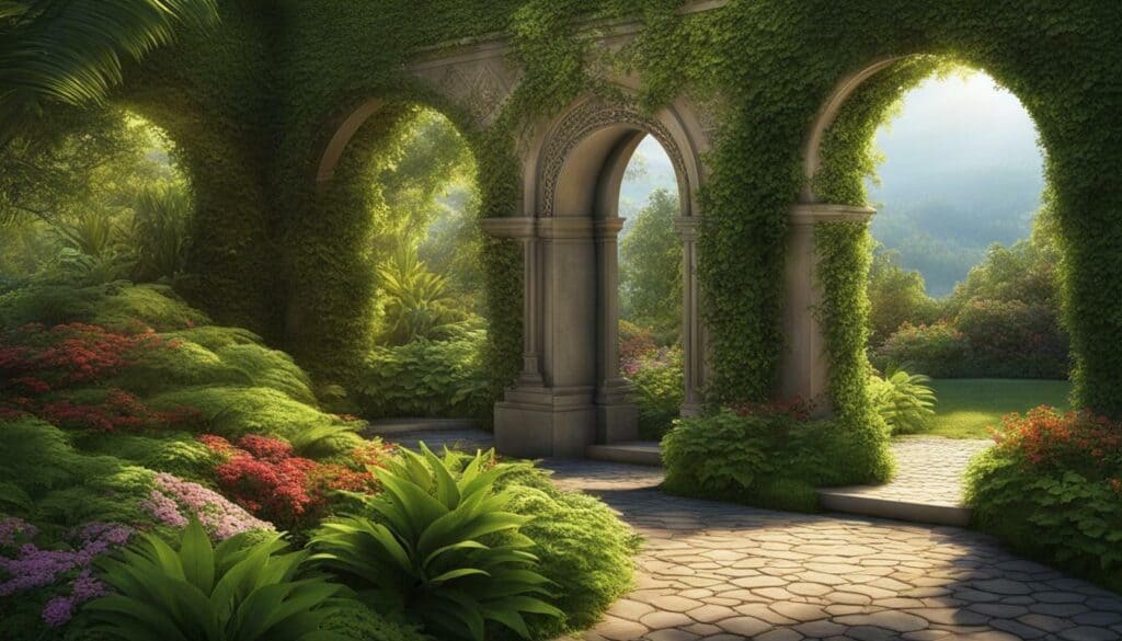 outdoor garden arch