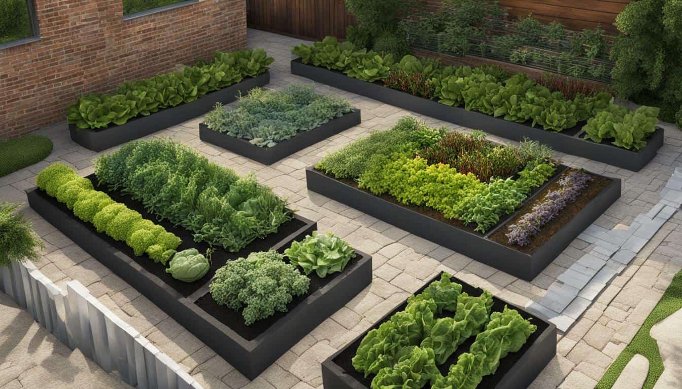 square foot gardening layout
