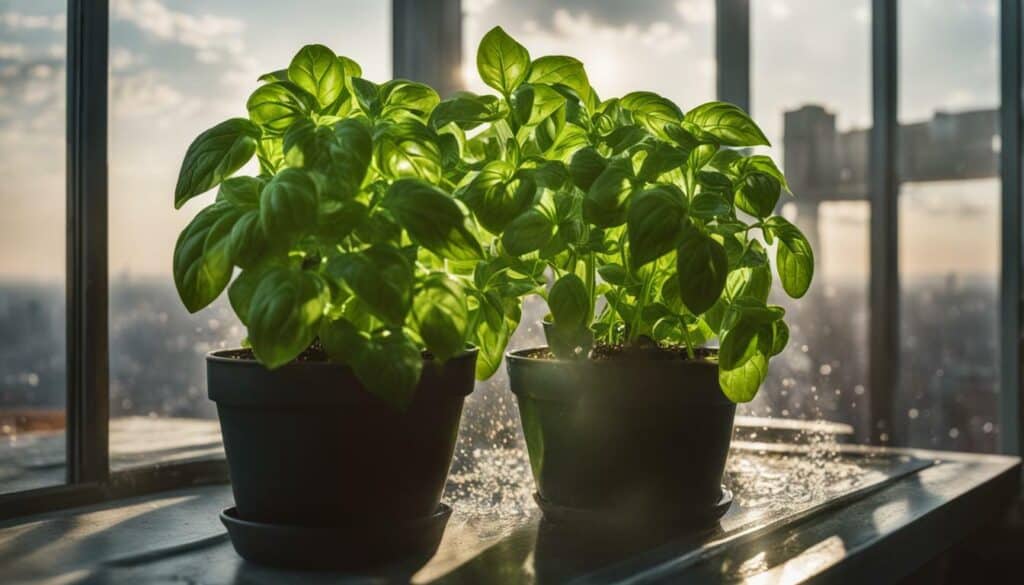 successful basil container gardening