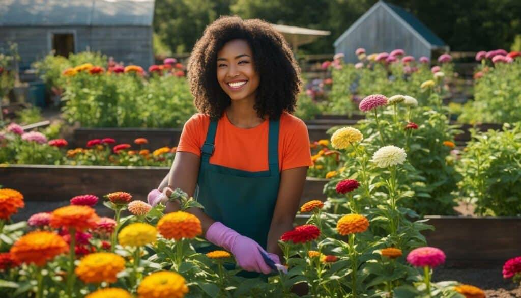 tutorial garden growing zinnias